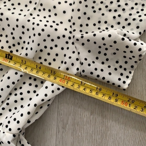 Sienna Sky Polka Dot High Low Wrap Dress lightweight classic retro tie waist M - Picture 6 of 13